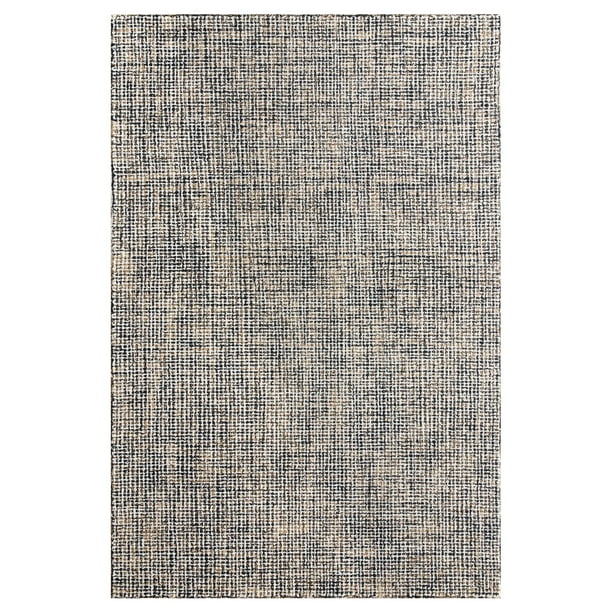 Lr Home Hand Hooked Taupe Geometric Round Rug 